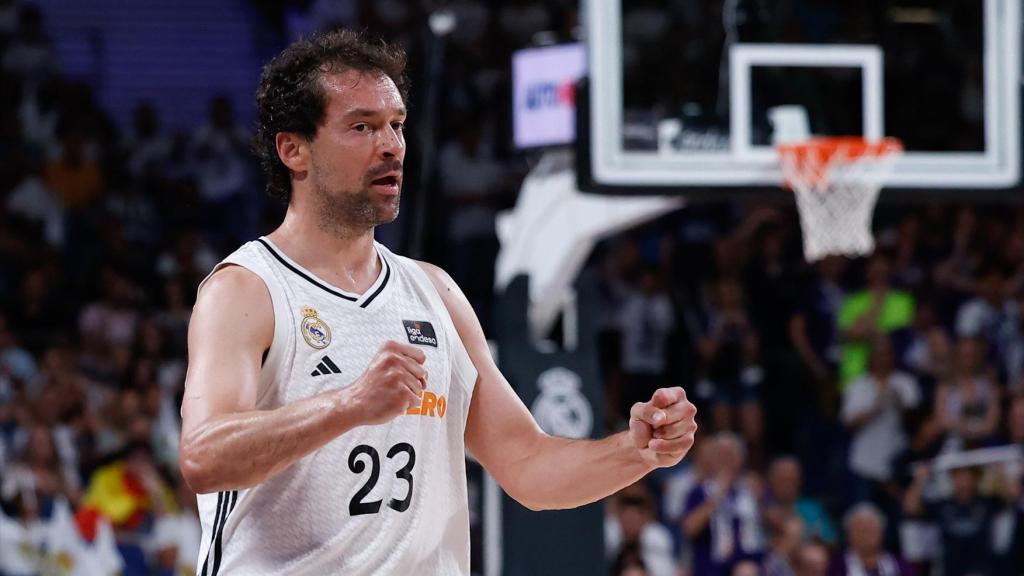Sergio Llull, con el Real Madrid de baloncesto