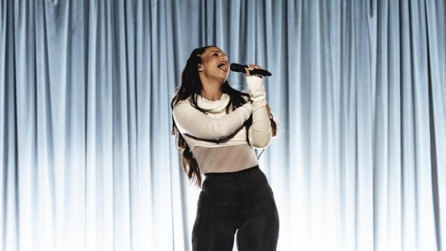 Nathy Peluso en el Pirineos Sur.