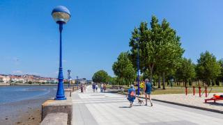 El paseo marítimo de O Burgo, en Culleredo.