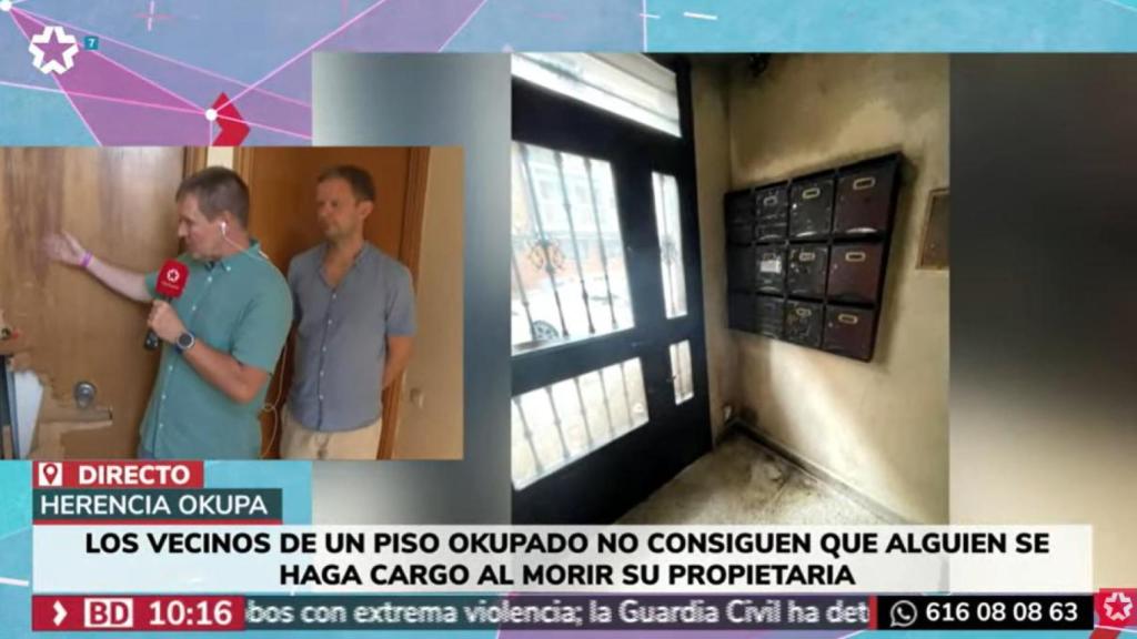 Los buzones que salieron ardiendo.