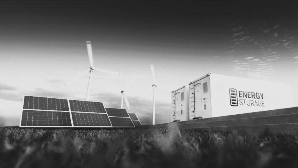 Plantas de energía renovable y almacenamiento en baterías.