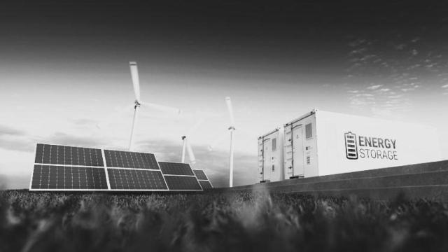 Plantas de energía renovable y almacenamiento en baterías.