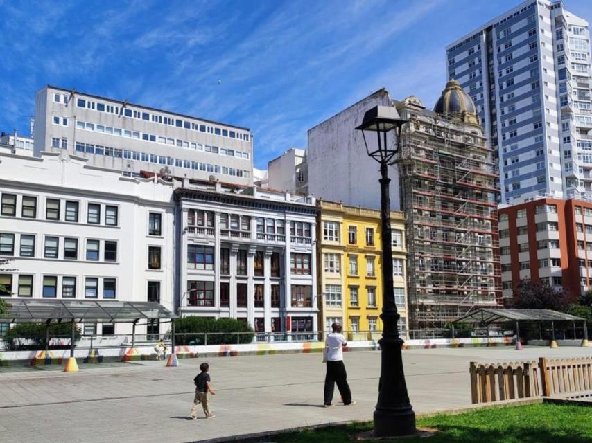 Viviendas en el centro de A Coruña.