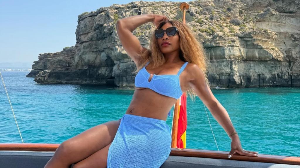 Serena Williams, durante sus vacaciones en una imagen en sus redes sociales