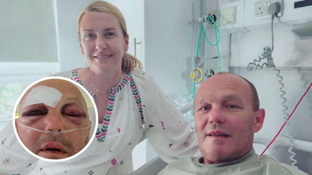 Philip y Emily Lee en un hospital.