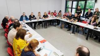 Imagen de una reunión del Cecopi tras la dana. Jorge Gil / EP