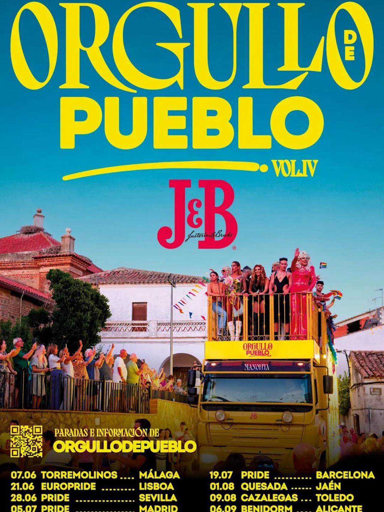 Cartel del Tour 'Orgullo de Pueblo' de J&B.