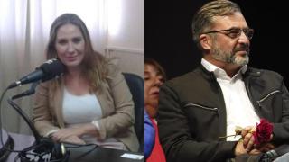 A la izquierda, la presidenta de Quórum Social 77, Delia García; y a la derecha, su director de centros, Juan Enrique Quintana.
