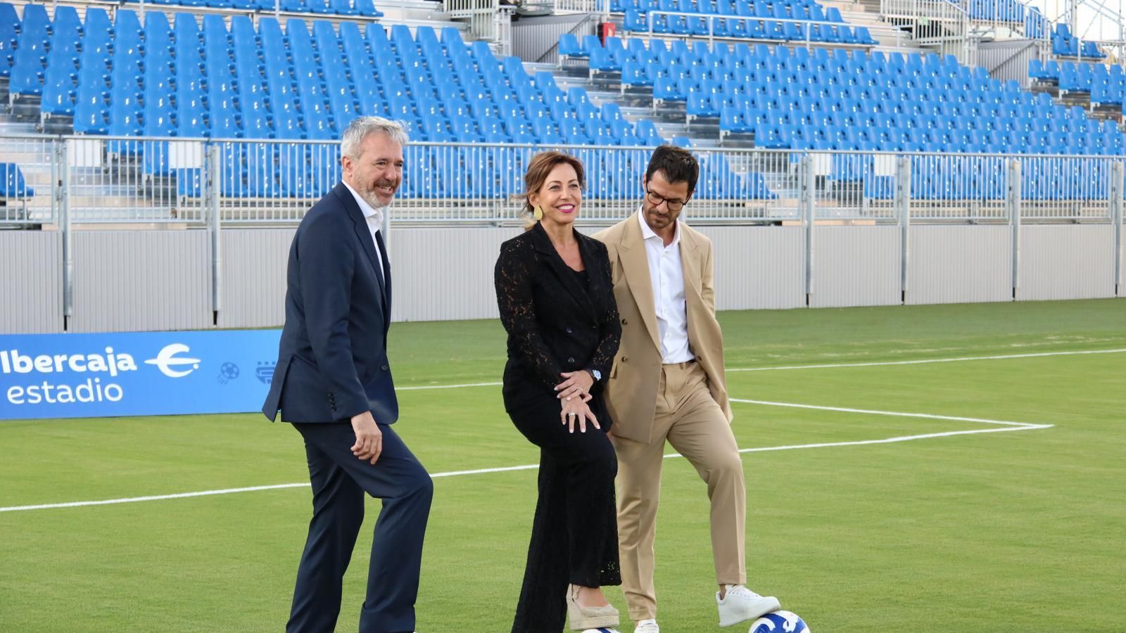 Jorge Azcón, Natalia Chueca y Fernando López.