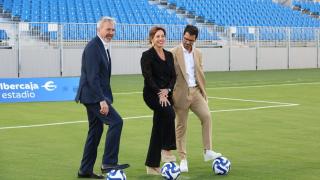 Jorge Azcón, Natalia Chueca y Fernando López.