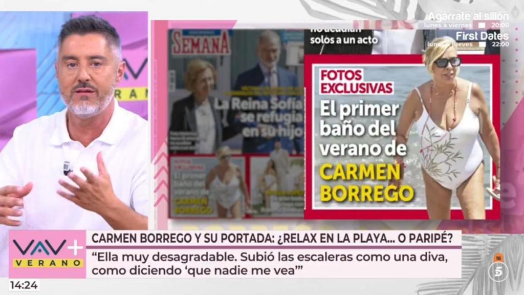 Los colaboradores de 'Vamos a ver' opinan sobre el robado de Carmen Borrego.