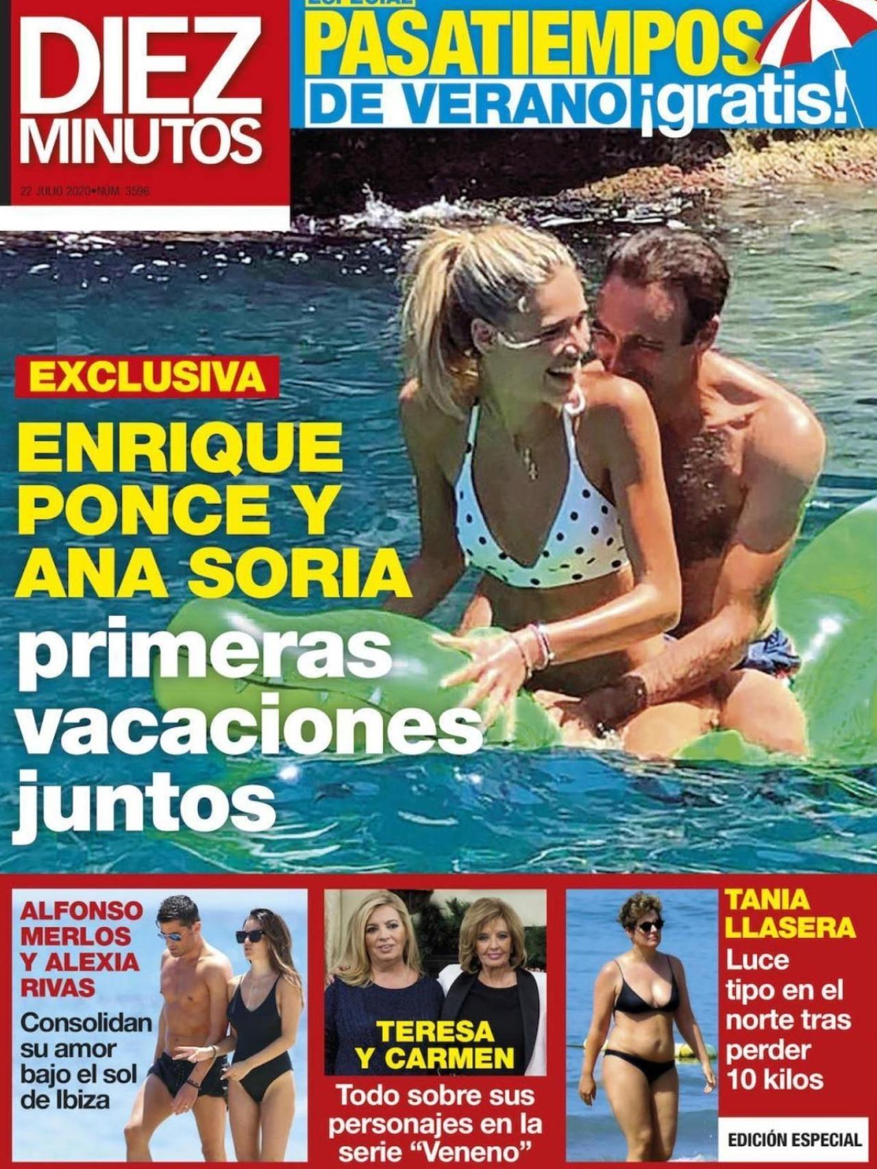 La primera portada en la que aparecieron Enrique Ponce y Ana Soria.