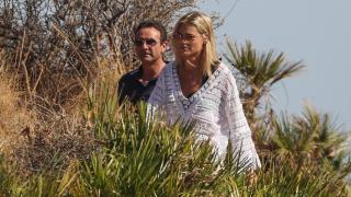 Enrique Ponce y Ana Soria en Almeria. Agosto de 2020.