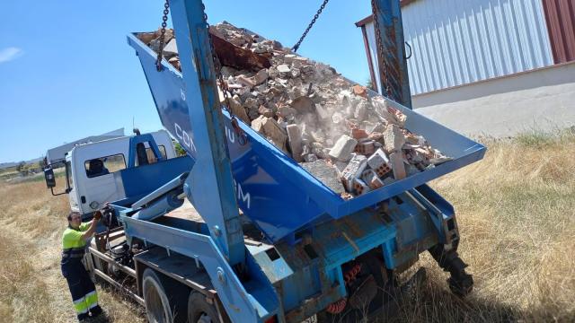 Imagen de archivo del servicio de recogida de residuos de obra menor y podas de la Diputación de Zamora