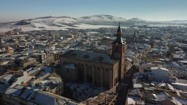 Vista áerea de Herencia (Ciudad Real).
