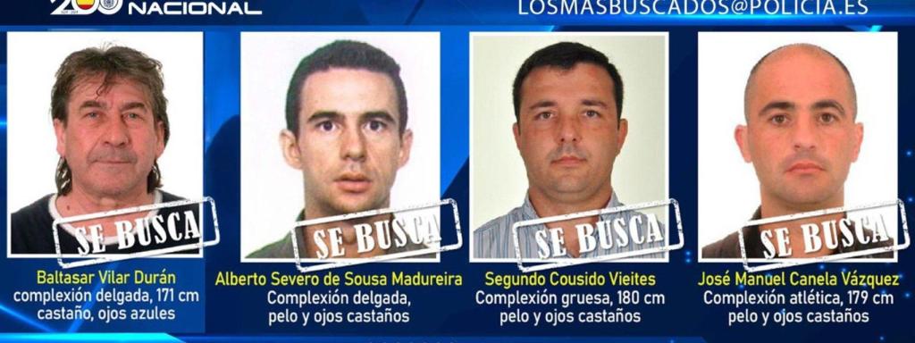 Los 4 fugitivos de 'Los 10 más buscados'