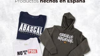 Menas ¡a su país!, banderas de España a 35 € y el 'pack Abascal' por 90 € en la nueva tienda de Vox: Ni que fuera el Bernabéu