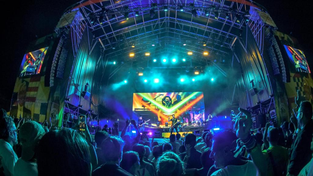 Viva Suecia durante su concierto.