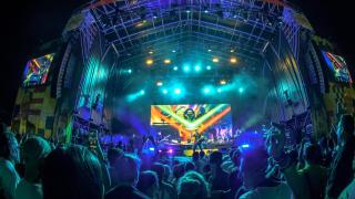 Viva Suecia durante su concierto.