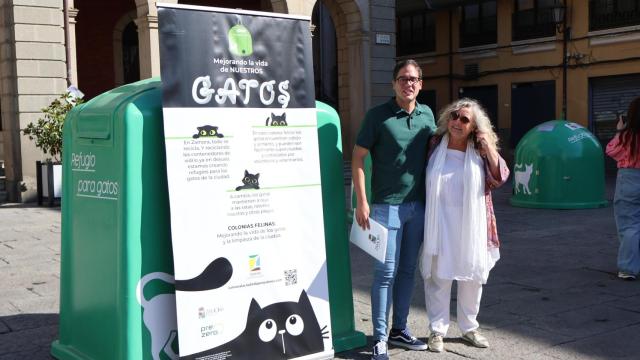 El concejal de Obras, Movilidad, Infraestructuras y Participación Ciudadana, Pablo Novo, y la concejala de Servicios Sociales, Mayores, Igualdad, Cooperación y Salud Pública, Auxiliadora Fernández.