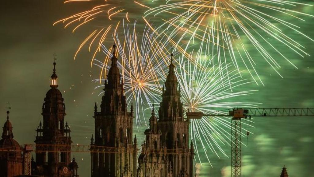 Los Fogos do Apóstolo 2025 en  Santiago.