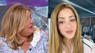 Pilar Vidal y Shakira en imágenes emitidas en ‘Espejo Público’.