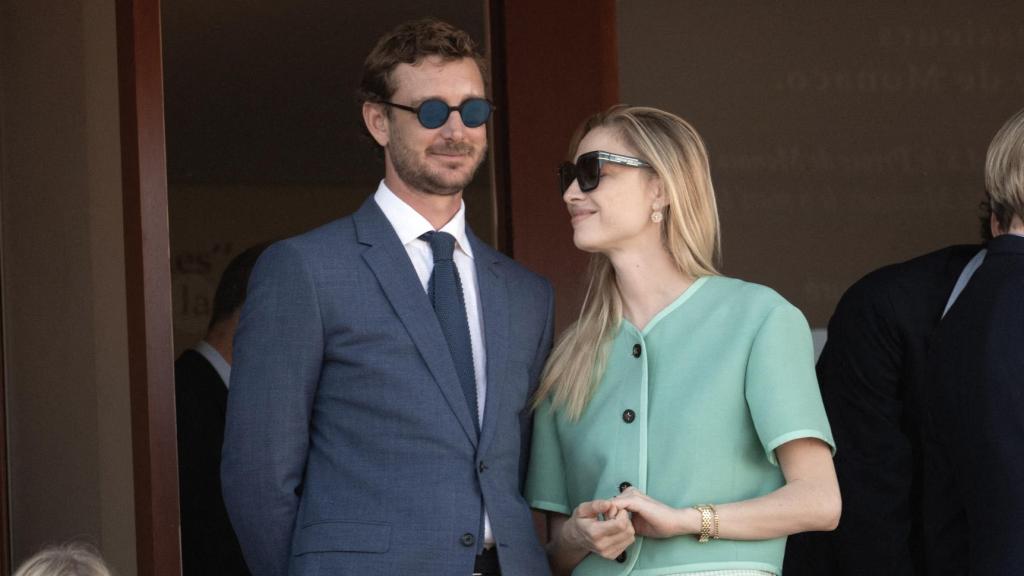 Pierre Casiragui, con su mujer, en una imagen de 2024.
