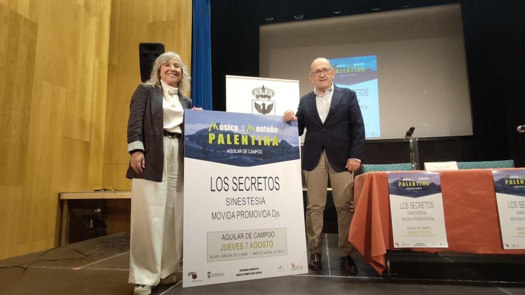Presentación del concierto de los Secretos en Aguilar de Campoo
