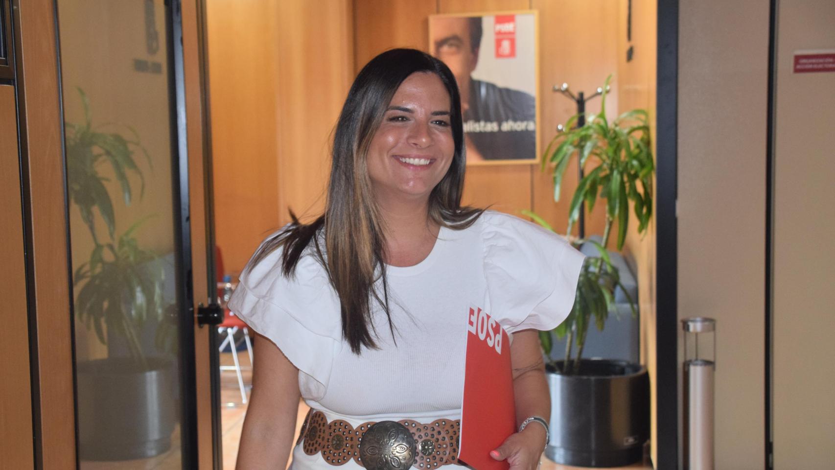 La vicesecretaria general del PSOECyL, Nuria Rubio, durante la entrevista con EL ESPAÑOL de Castilla y León