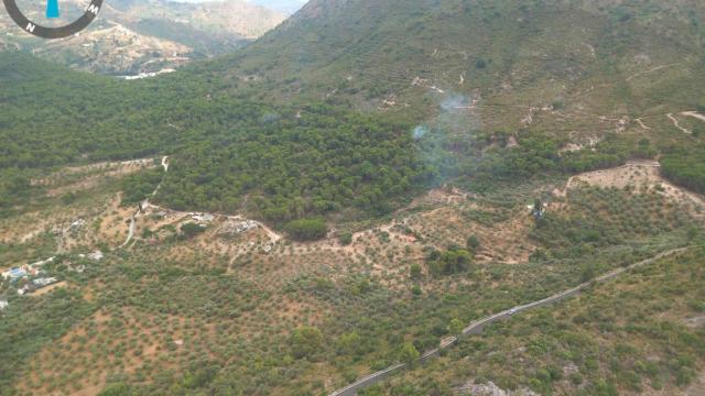 El nuevo incendio forestal declarado en Ojén.