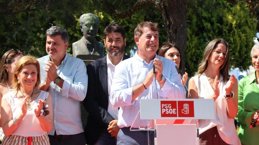 José Ramón Gómez Besteiro en el acto por el Día de Galicia del PSdeG en Rianxo.