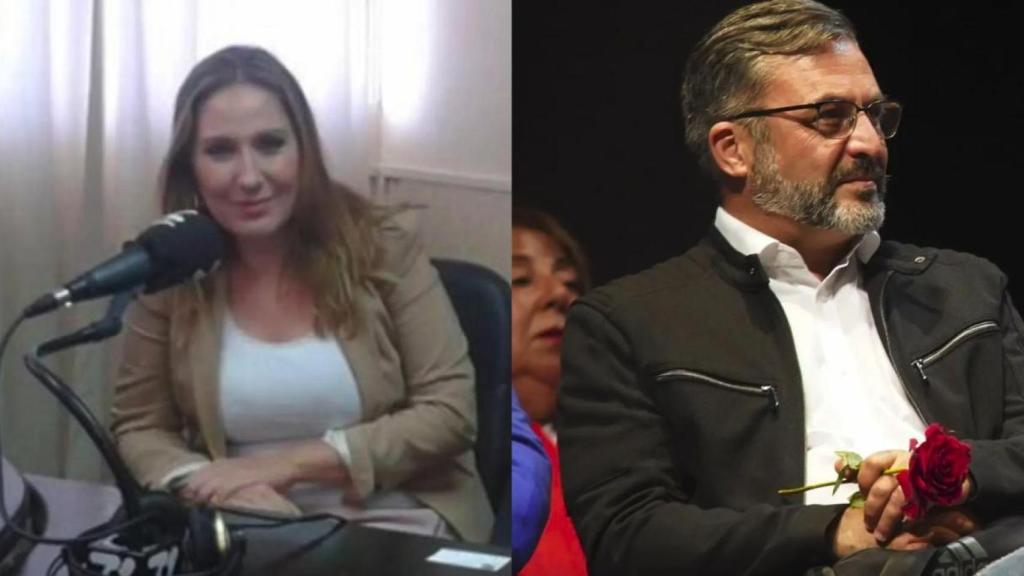 A la izquierda, la presidenta de Quórum Social 77, Delia García; y a la derecha, su director de centros, Juan Enrique Quintana.