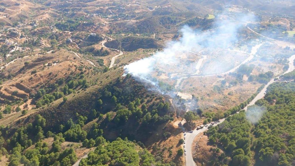 El incendio forestal de Mijas.