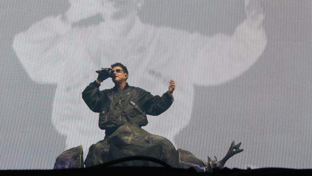 Recycled J durante su actuación en el Morriña Fest en A Coruña.