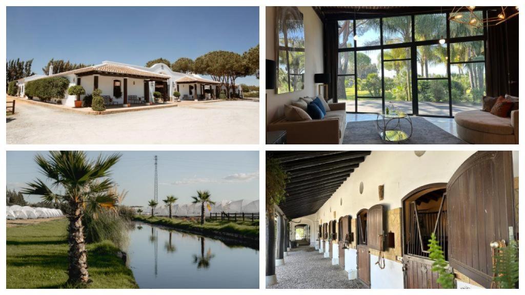 Diferentes espacios de la finca donde celebrará su boda David Enguita.