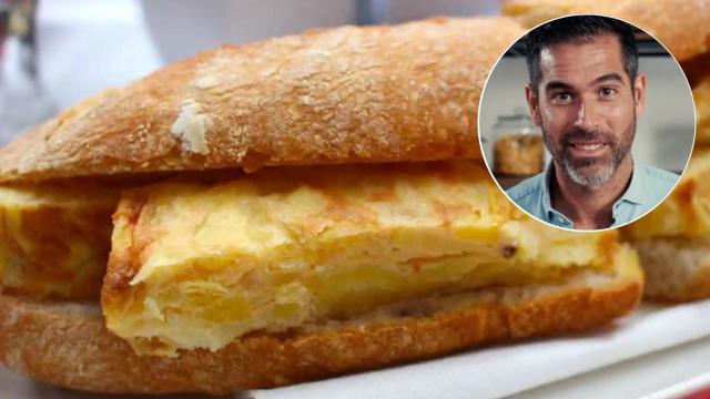 El bocadillo de tortilla saludable del nutricionista Pablo Ojeda.