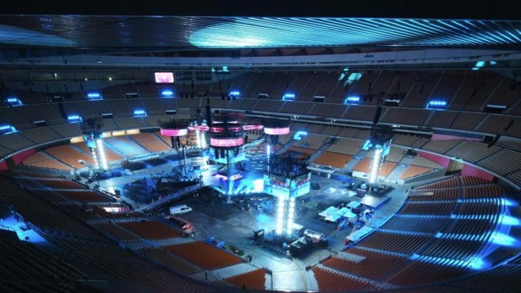 El estadio de La Cartuja, a un día de acoger 'La Velada del Año 5'