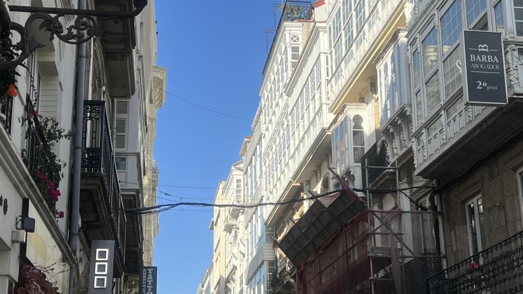 La calle Real de A Coruña.
