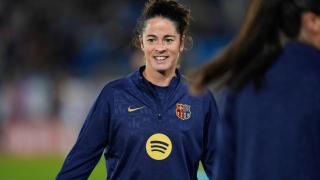 Marta Torrejón, antes de un partido con el Barça femenino