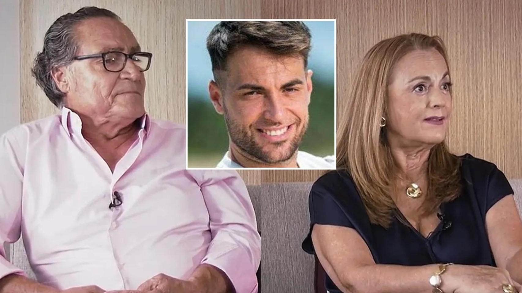 Los padres de Montoya en 'De viernes' y Montoya en una imagen promocional de Telecinco.