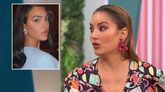 Alba Carrillo en 'D Corazón' y Georgina Rodríguez en una imagen de Instagram