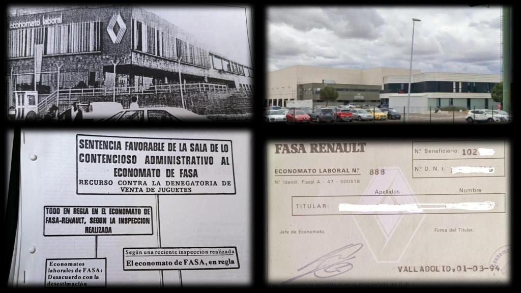 El Economato de Fasa hace 20 años junto a una imagen de donde estuvo ubicado.