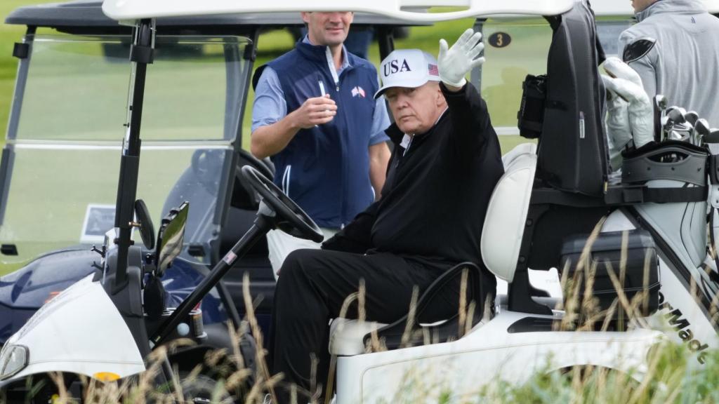 Donald Trump ha visitado su campo de golf, Trump Turnberry, ubicado en la costa oeste, en Ayrshire.