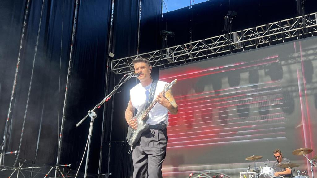 Alvaro Benito en pleno escenario.