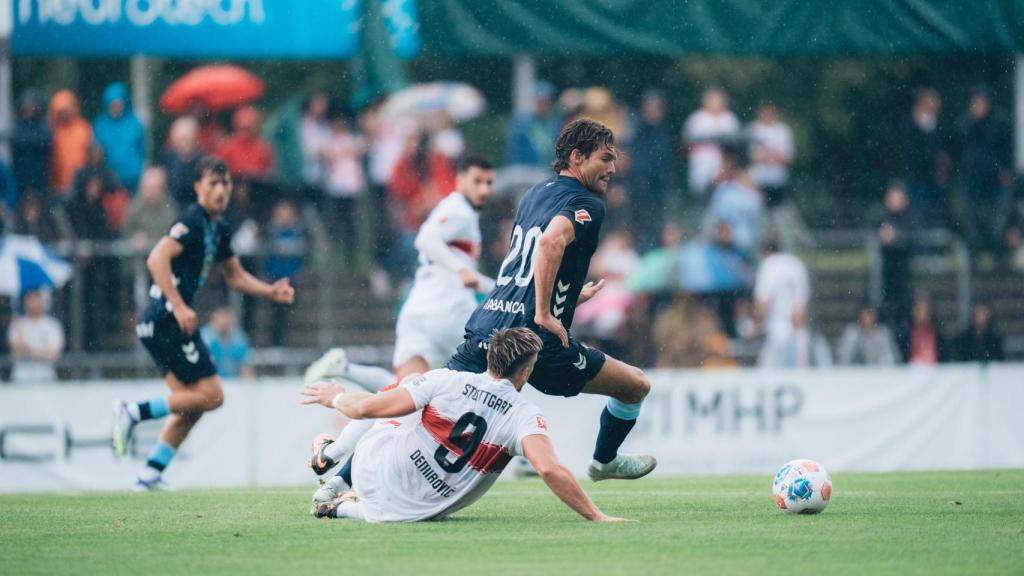 Instante del partido.