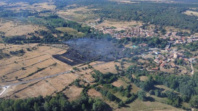 Hectáreas afectadas en Moraleja de Coca