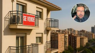 Imagen generada por IA de un piso en venta y Sergio Gutiérrez.