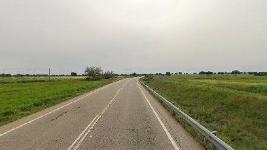 Carretera donde se ha producido el accidente.