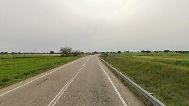 Carretera donde se ha producido el accidente.