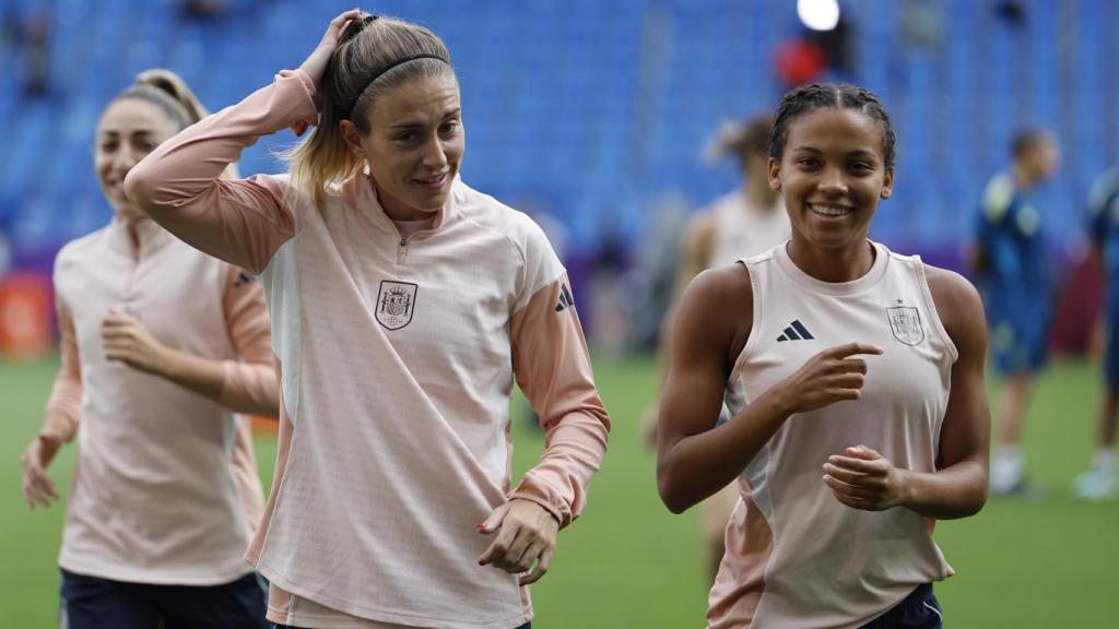 Alexia Putellas, durante el último entrenamiento antes de la final de la Eurocopa femenina.